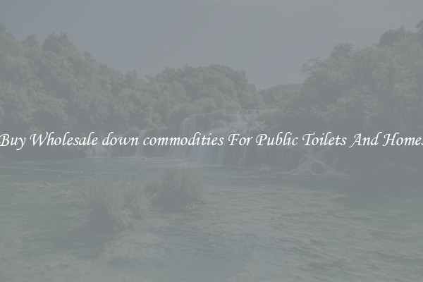 Buy Wholesale down commodities For Public Toilets And Homes