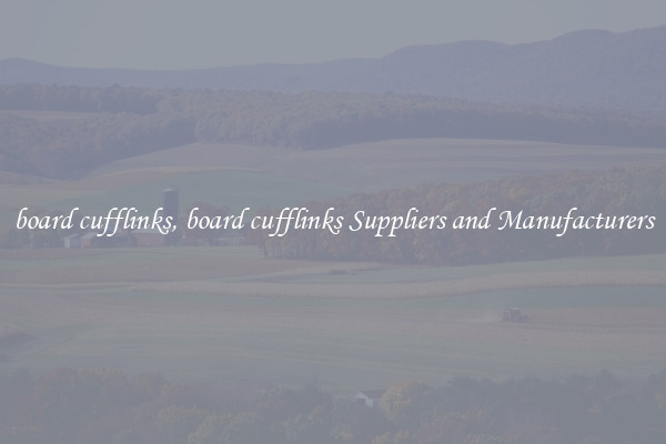 board cufflinks, board cufflinks Suppliers and Manufacturers