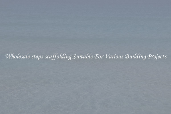 Wholesale steps scaffolding Suitable For Various Building Projects