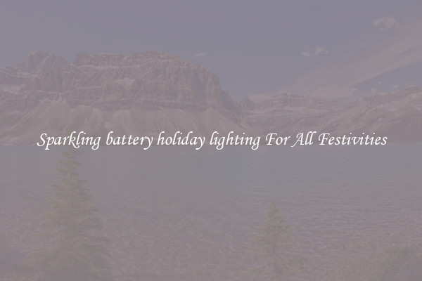 Sparkling battery holiday lighting For All Festivities