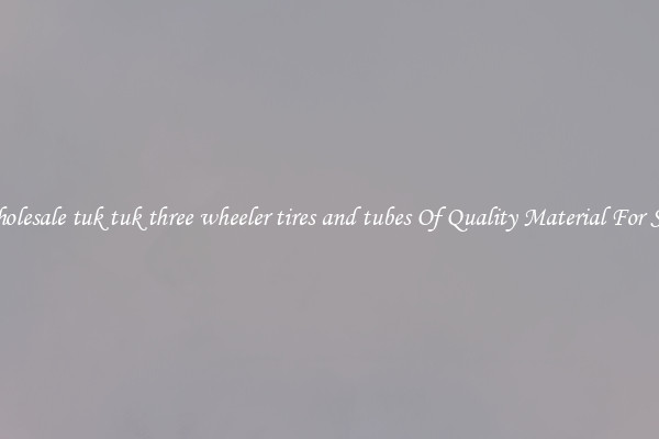 Wholesale tuk tuk three wheeler tires and tubes Of Quality Material For Sale