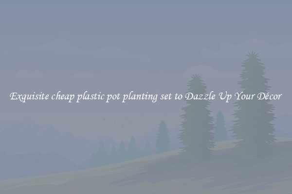 Exquisite cheap plastic pot planting set to Dazzle Up Your Décor 