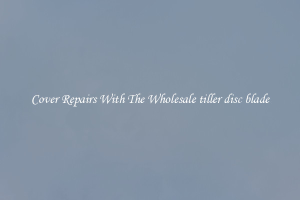  Cover Repairs With The Wholesale tiller disc blade 