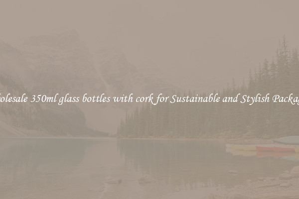 Wholesale 350ml glass bottles with cork for Sustainable and Stylish Packaging