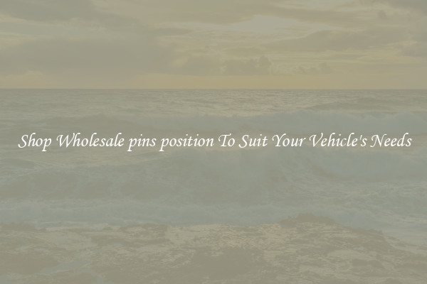 Shop Wholesale pins position To Suit Your Vehicle's Needs