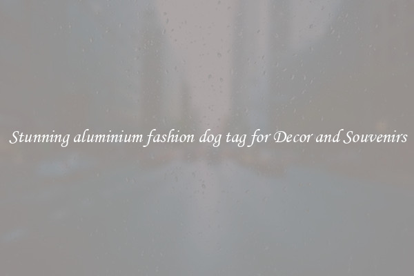 Stunning aluminium fashion dog tag for Decor and Souvenirs