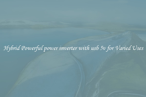 Hybrid Powerful power inverter with usb 5v for Varied Uses